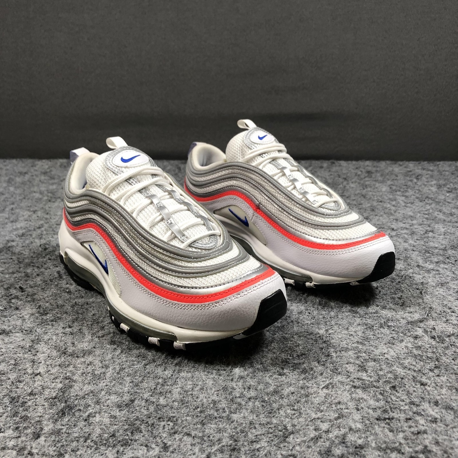 Nike Air Max 97 Shoes Womens 8.5 White Silver Mesh Running Sneakers Cz6087-101